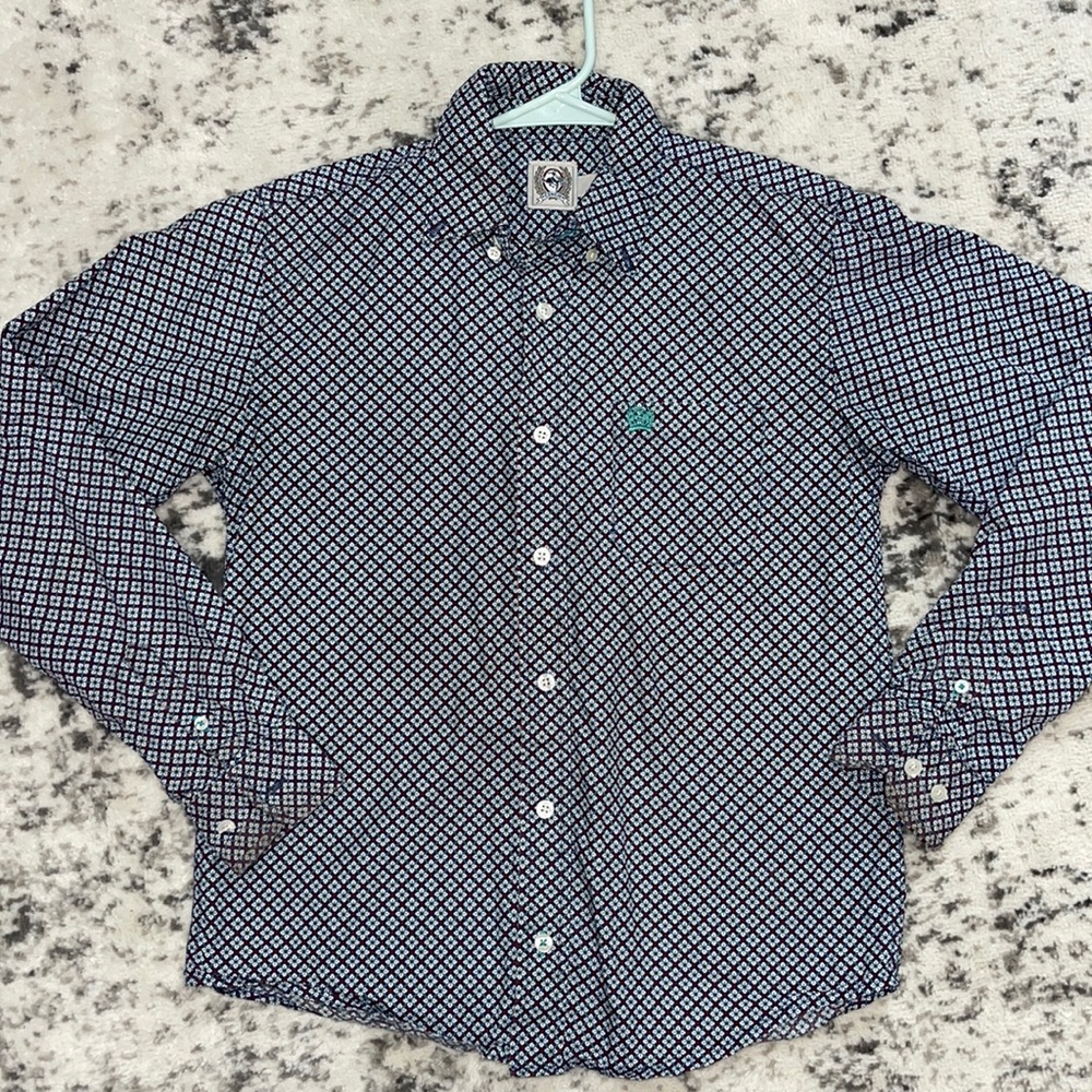 Boys Cinch Multicolored button down shirt